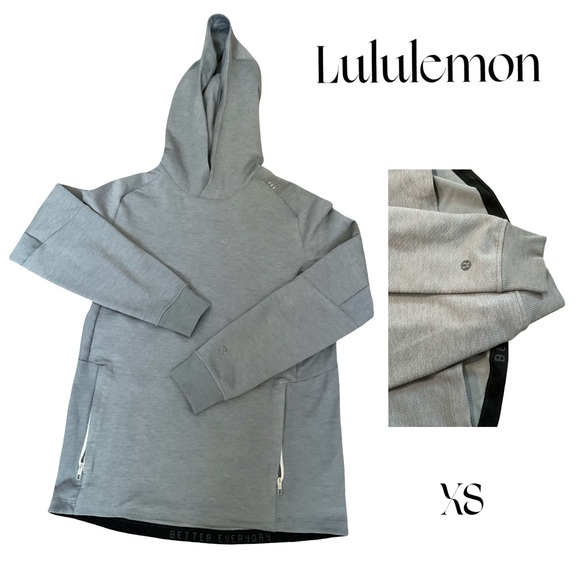 lululemon athletica Other - Lululemon Textured Tech Gray Hoodie size XS LIKE NEW